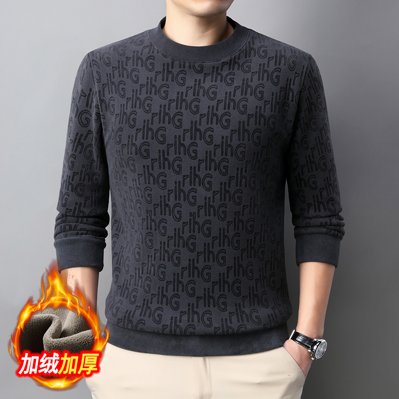 培蒙高档新款加厚休闲加绒秋冬款男士男款男士秋冬卫衣加绒卫衣商品图