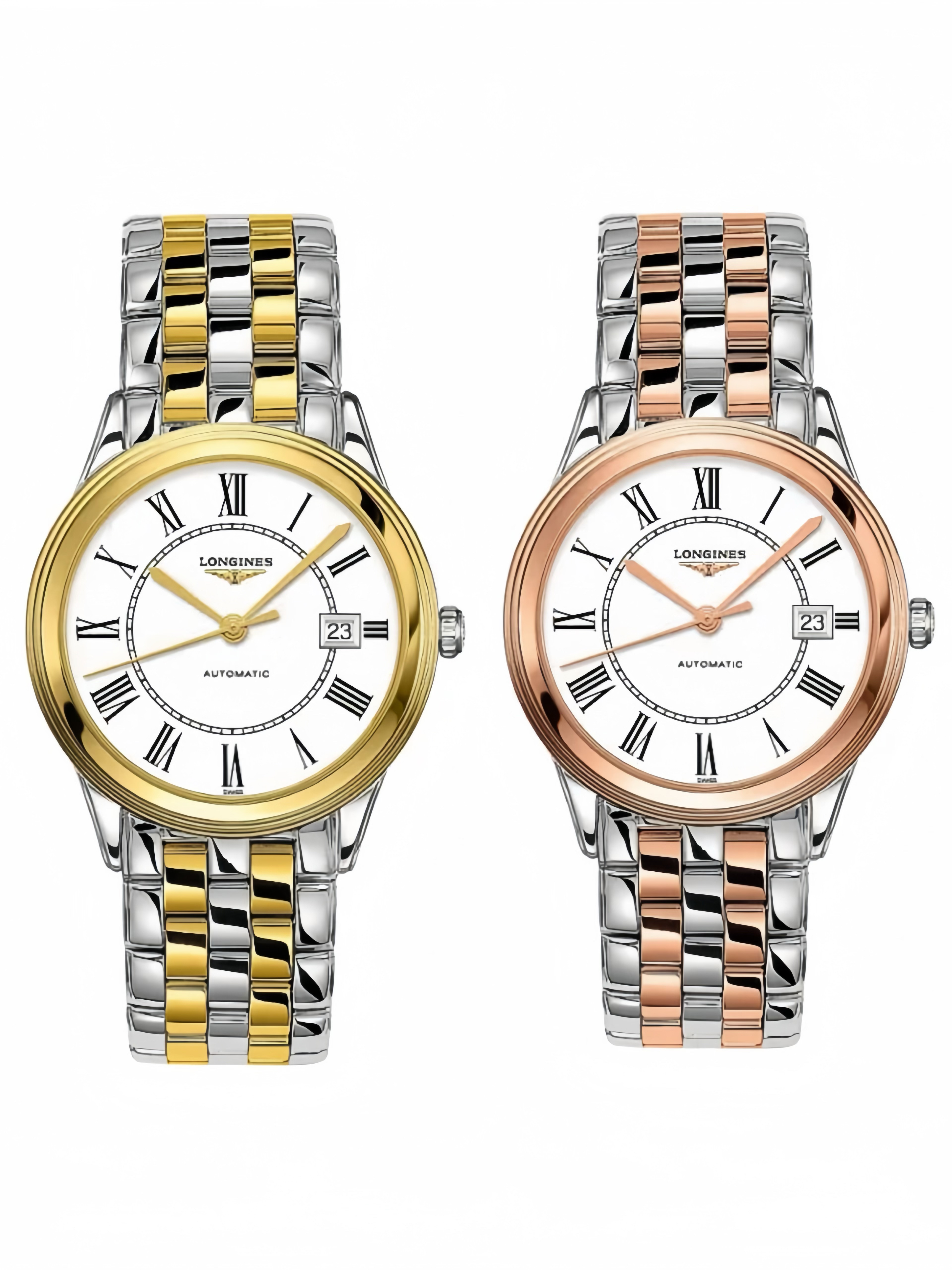 99新 Longines/浪琴 军旗38.5mm/自动机械男士腕表