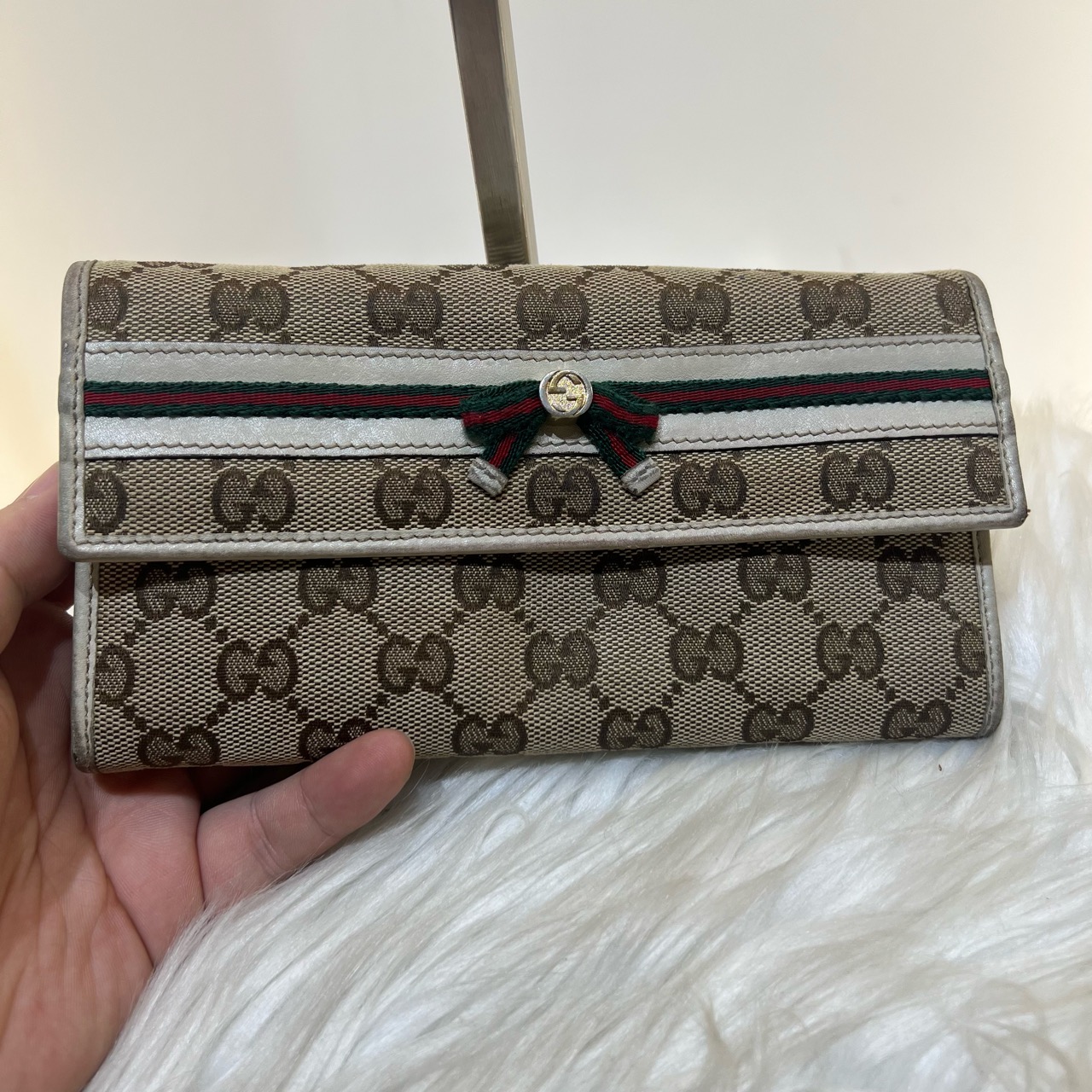 95新 GUCCI/古驰 gucci古驰老花钱包zh