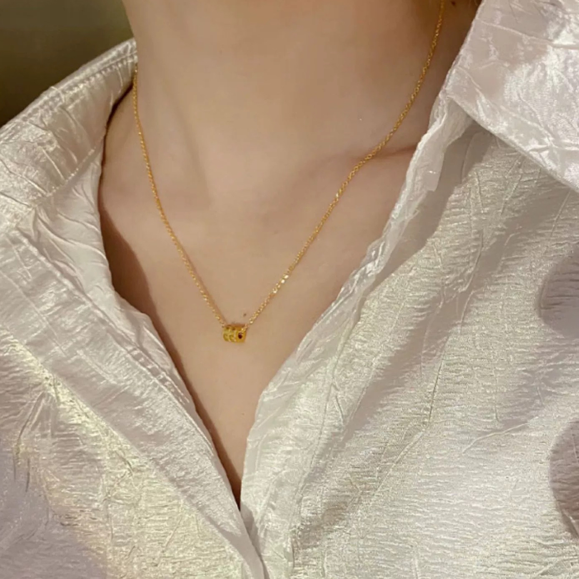 钛钢项链 周家同款经典百搭小蛮腰项链简约高级锁骨链A603