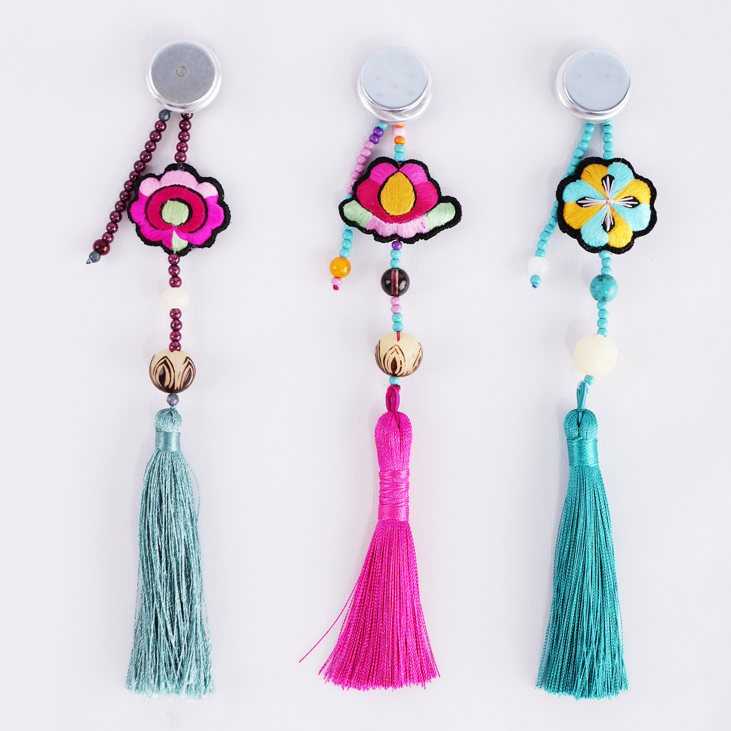 民族风手工绣压襟服饰配件