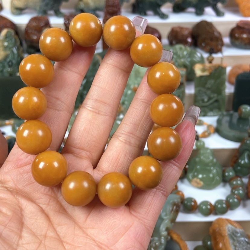 【闪购商品】岫岩河磨玉（透闪石质玉）手串未镶嵌