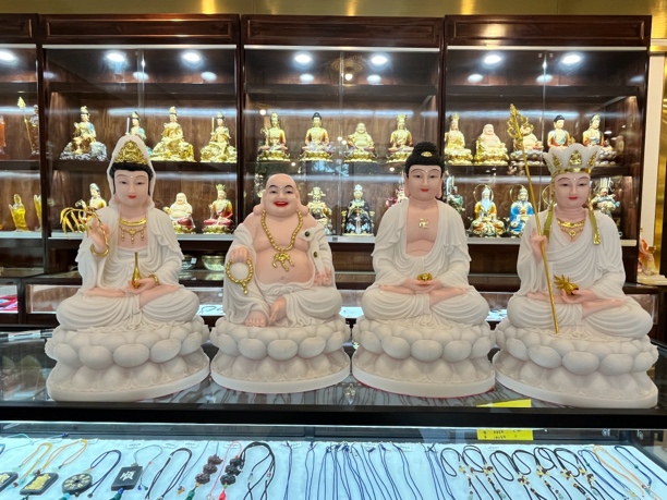 汉白玉全堂佛系列家居摆件