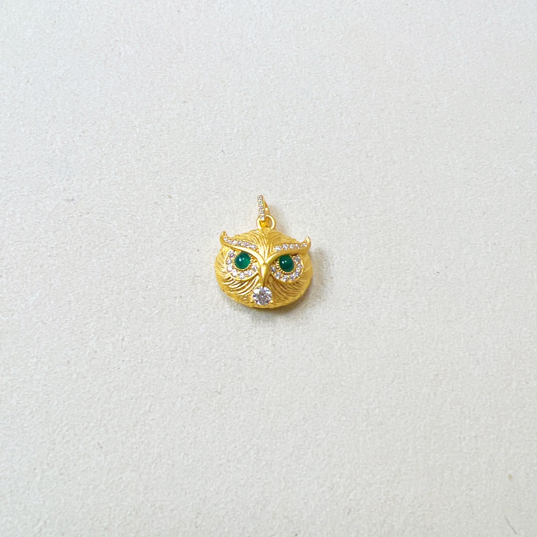 云珑珠宝甄选 足金999 猫头鹰吊坠