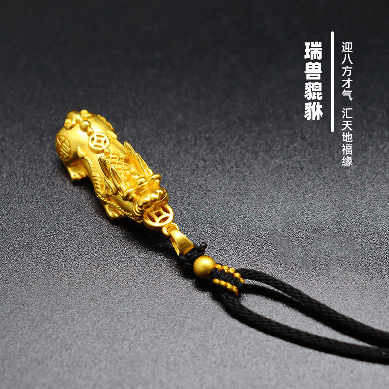 合金吊坠 貔貅吊坠。  男女款招转。运貔貅挂坠保平安礼