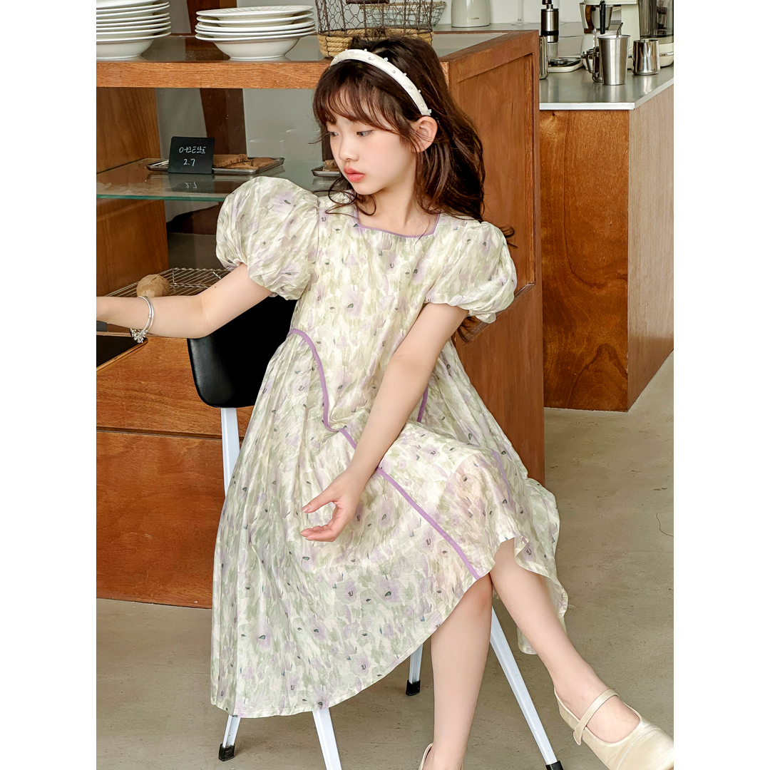 SZKP夏季新款女童装6-15岁女宝宝中大童裙子儿童连衣裙BGQX441154