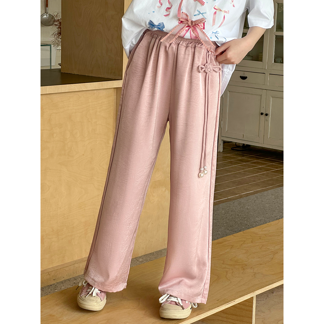 小菲特夏季新款女童装6-15岁女宝宝中大童儿童直筒裤KNKX441017  