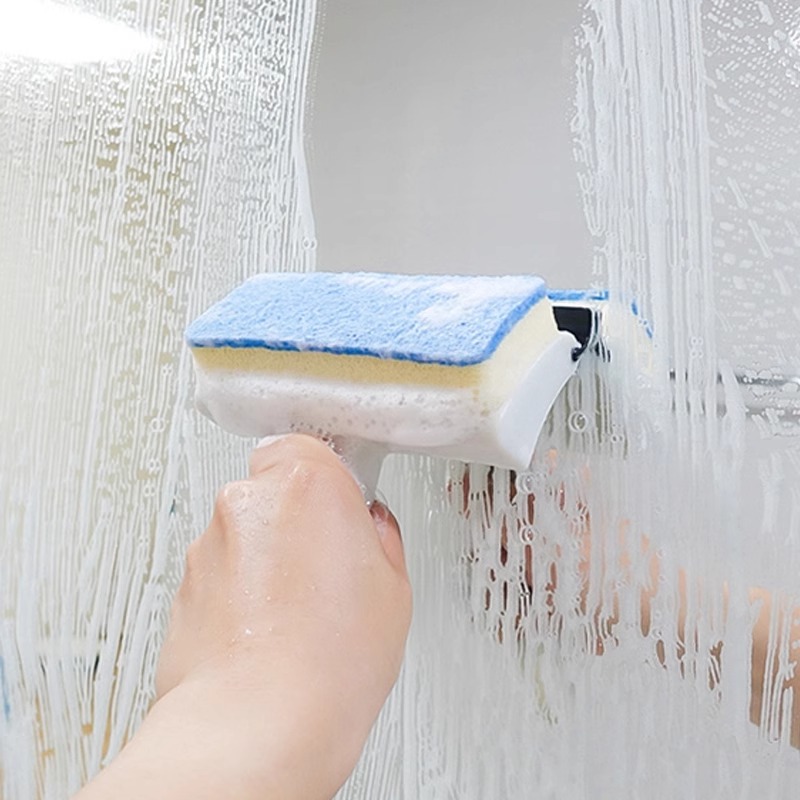 家用卫生间墙面清洁刷浴室瓷砖刷子清洗擦窗户玻璃镜子除垢刮水器
