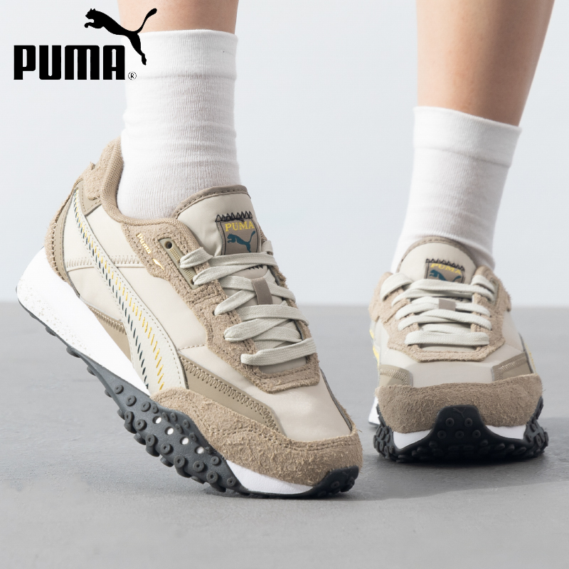 [流光风]PUMA彪马男鞋女鞋棕灰色时尚章鱼鞋复古简约休闲鞋398196