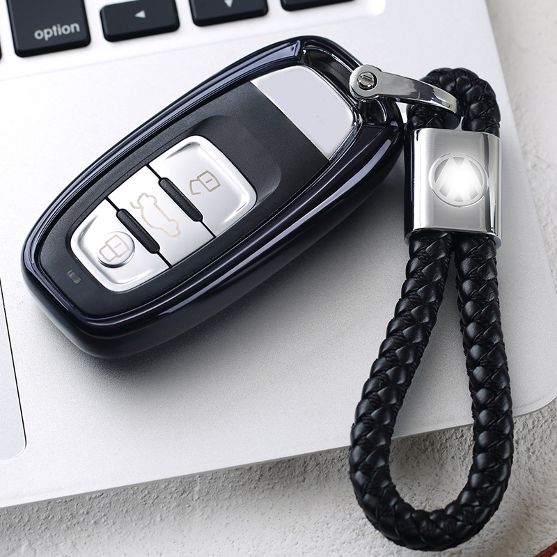 专用18款辉昂钥匙包全新大众辉昂汽车钥匙套软胶保护壳扣改装男女