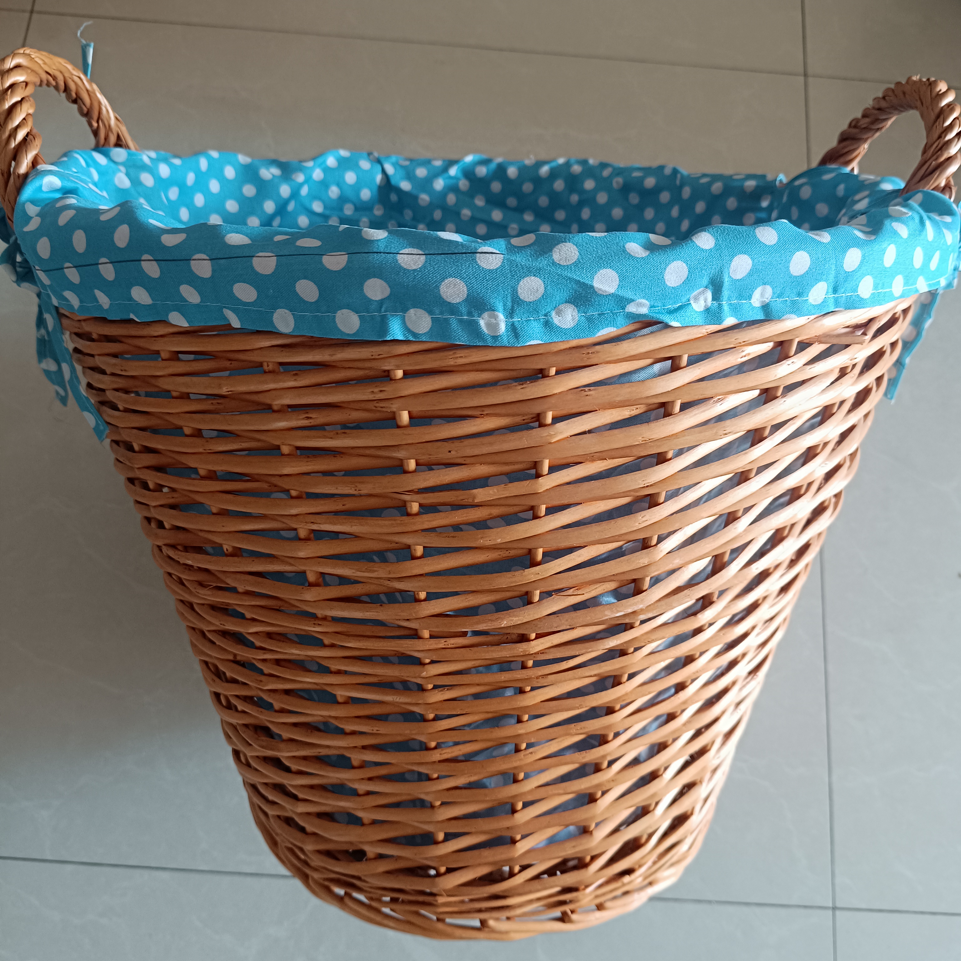 圆形45厘米带双耳的脏衣篓