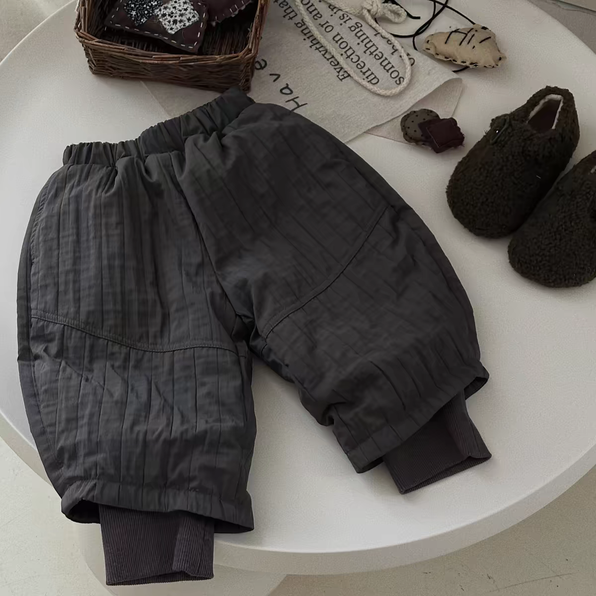 儿.童加绒加厚棉裤2025冬季新款韩版男女童洋气保暖裤子一条过冬