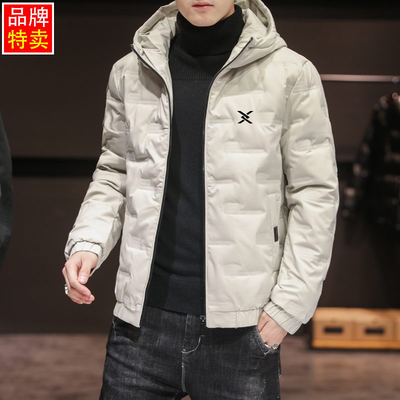 品牌冬款男装外套秋冬季新款休闲面包服防风保暖潮流短款连帽棉服