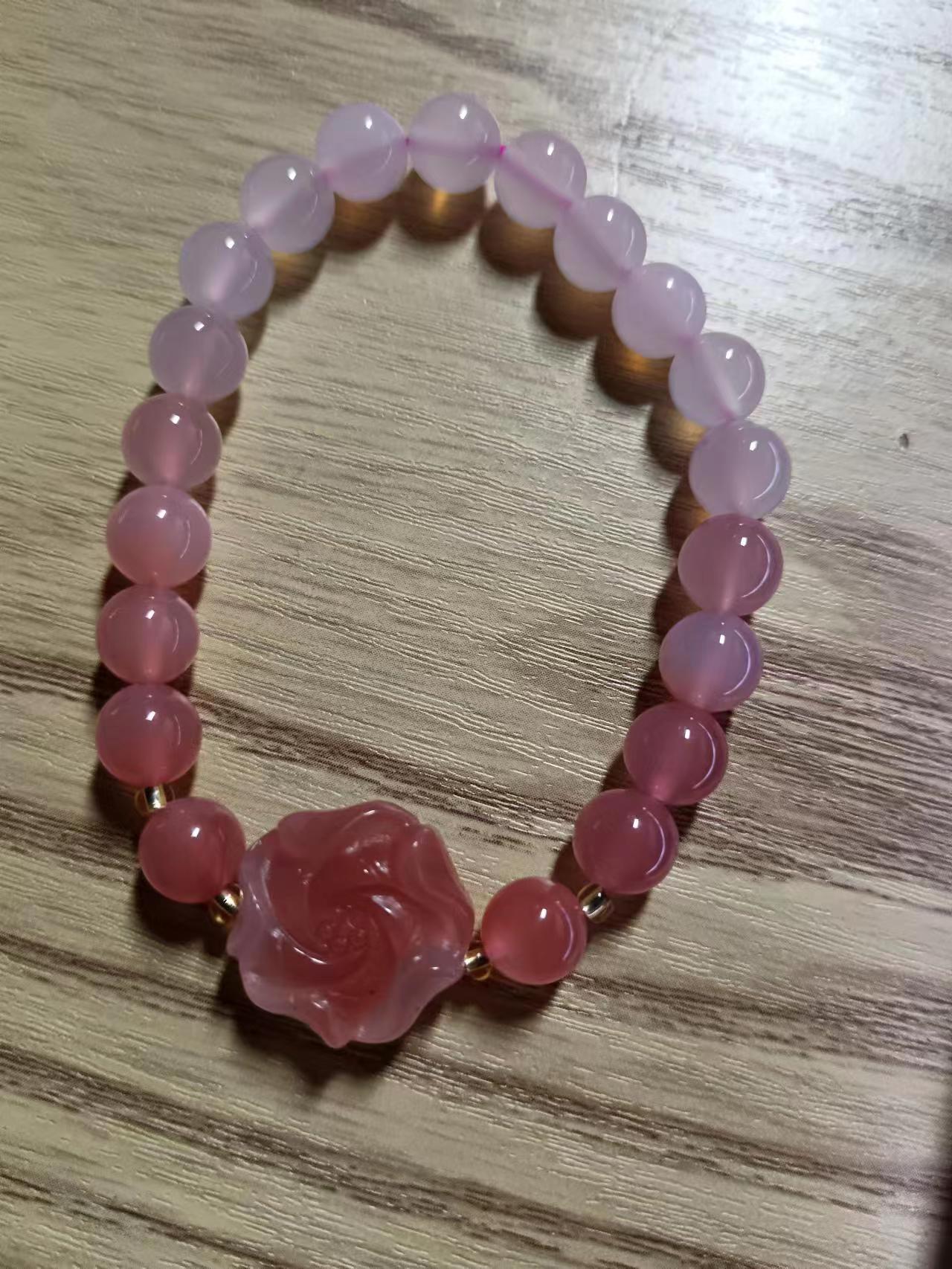 时尚百搭玛瑙花开富贵手串 多样性发其一