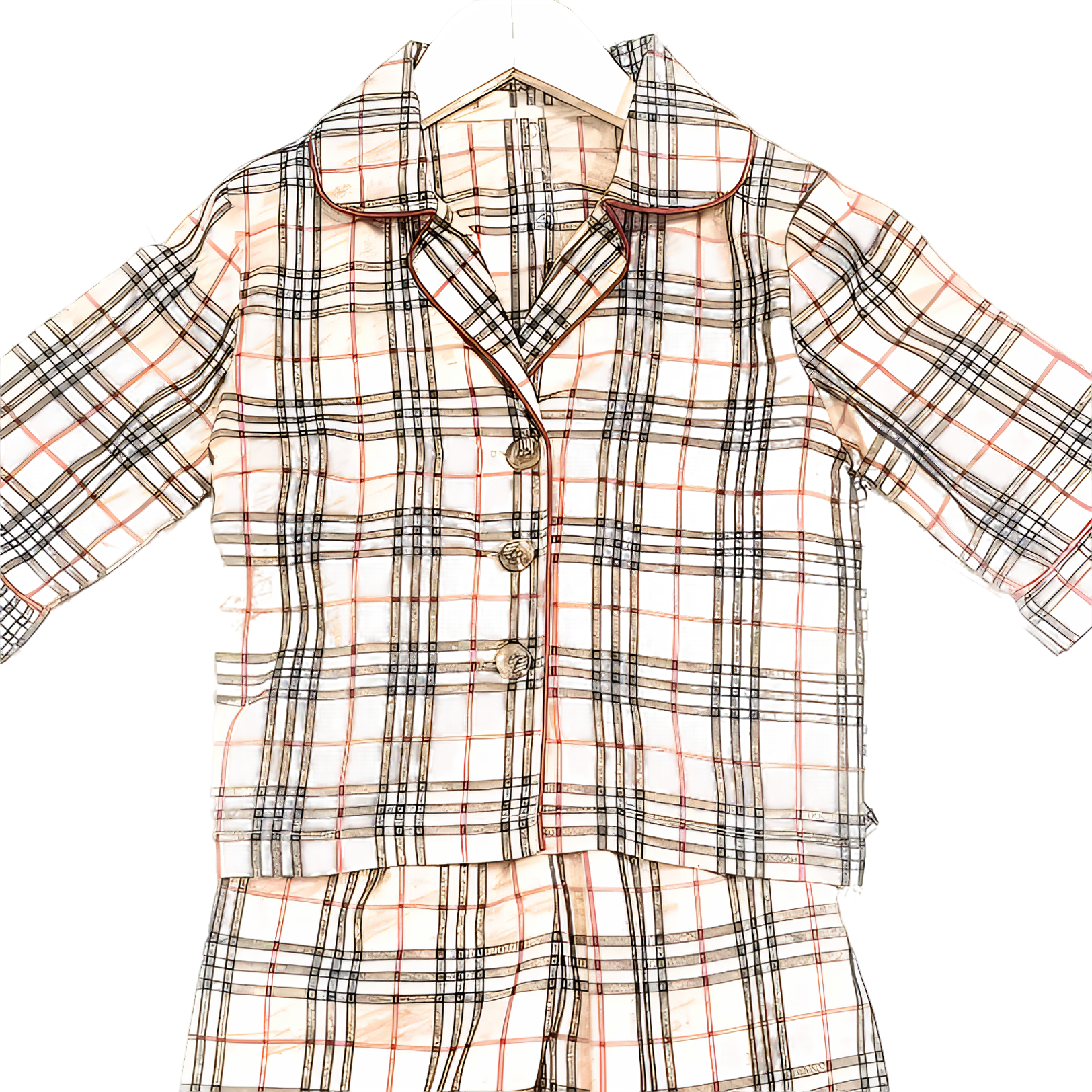 88826新款莱赛尔天丝面料儿童居家服套装