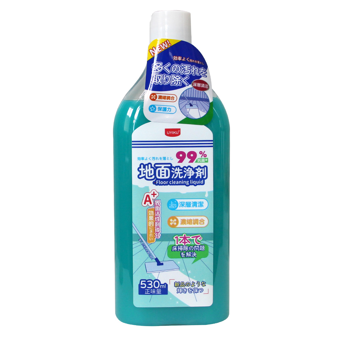 （拍2瓶包邮）【H】UYIKU地板清洁剂 速干亮洁地面去污除垢530ml