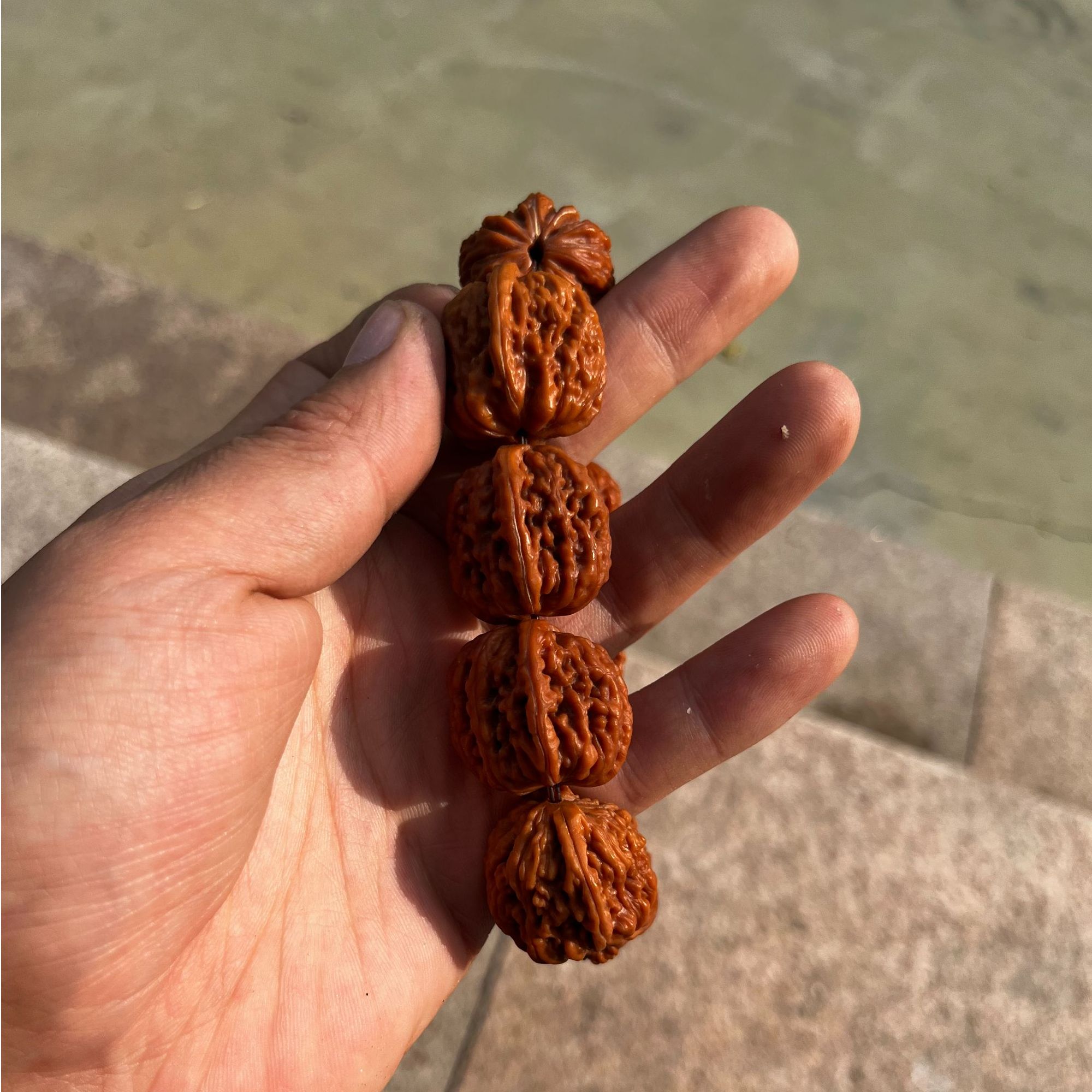 23麻核桃精品手持（阳光实拍）