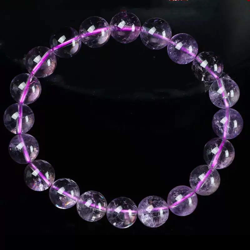 【深情】水晶手链圈水晶手串男女款梦幻紫色时尚