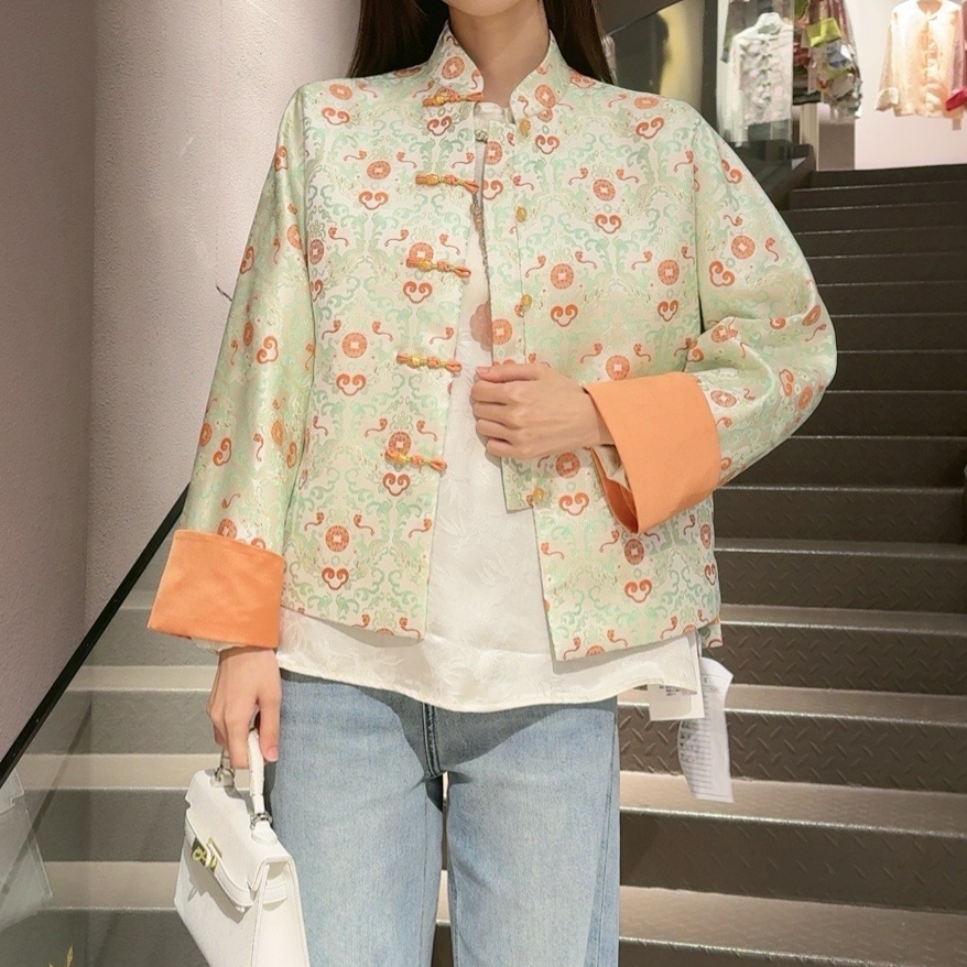 《小小定制》《如意貔貅》冬季中国风复古时尚宽松百搭外套7329