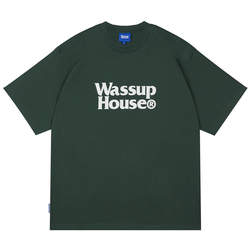 WassupHouse双行彩色短袖（颜色尺码随机）