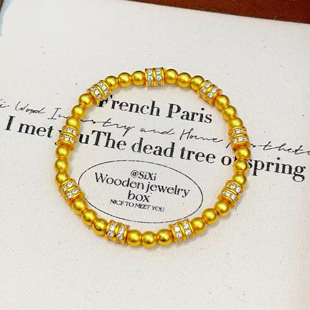 铜合金手链 点钻珠珠手链手串时尚送女朋友礼物