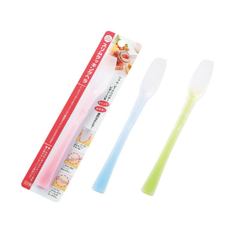 日本果酱 刮刀 粉色，绿色， 蓝色混色家用多功能烘培烧烤彩色长柄