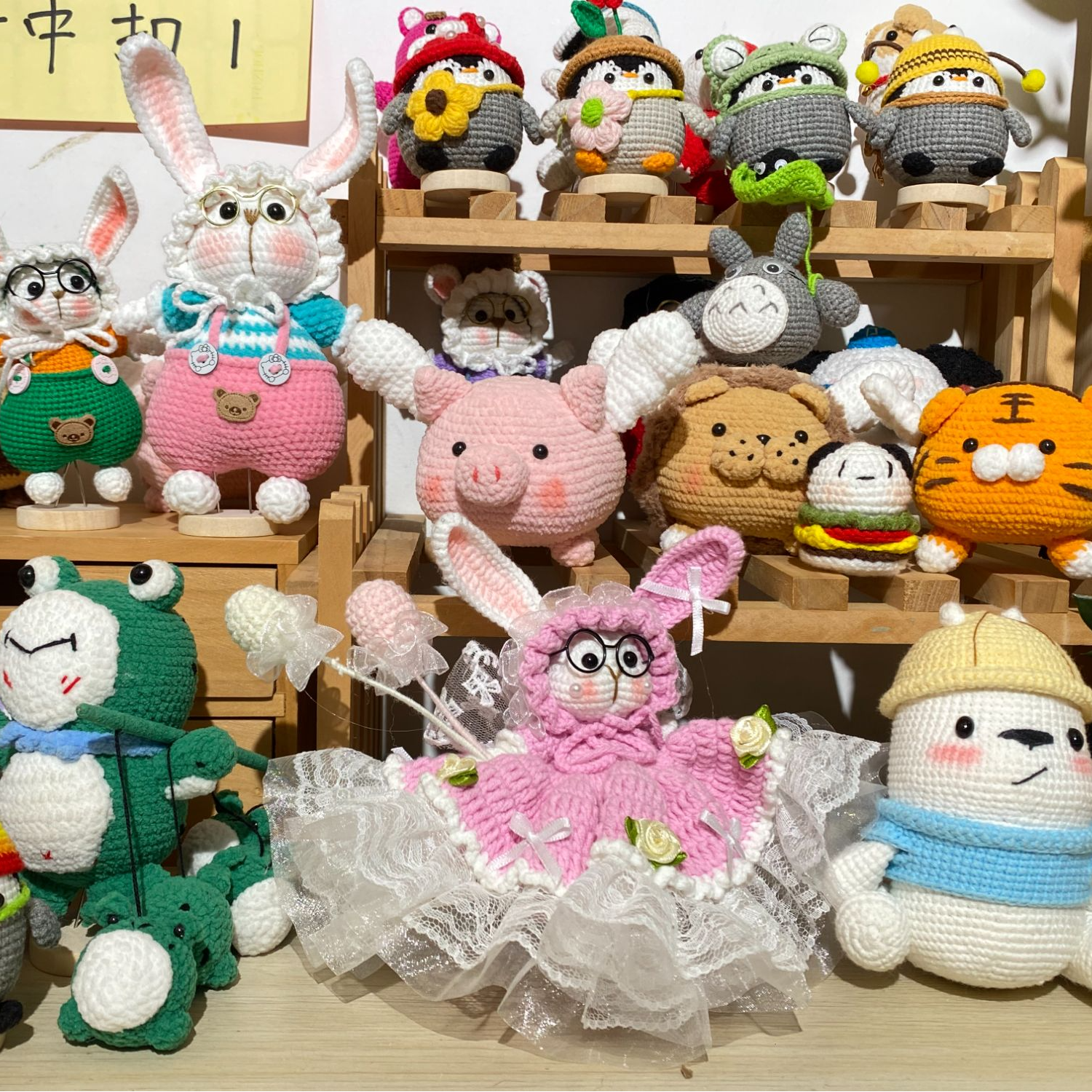 纯手工钩织编织DIY玩偶成品孤品随机款改价专用链接~~
