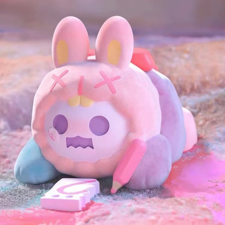 【直播间拆盒】Shinwoo幽灵熊孤独月球 潮流手办盲盒