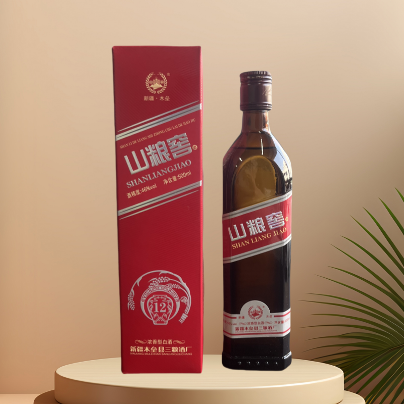 山粮山粮新疆山粮糜子酒 山粮窖红瓶46°500ml浓香型白酒46度500