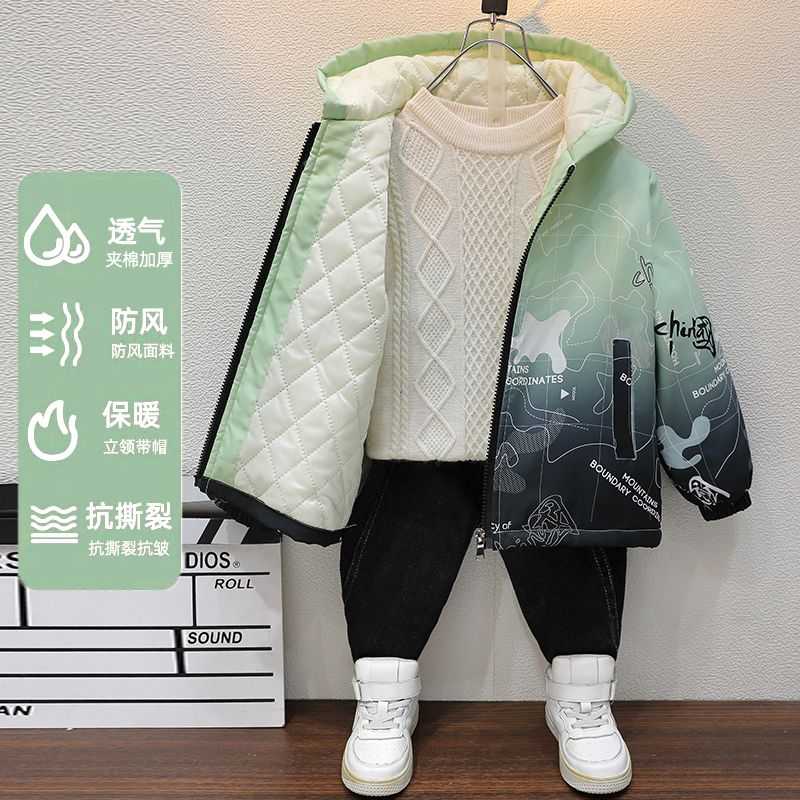 品巴拉巴拉男童秋冬装加棉2023款中大童儿童男孩冬季加厚洋气