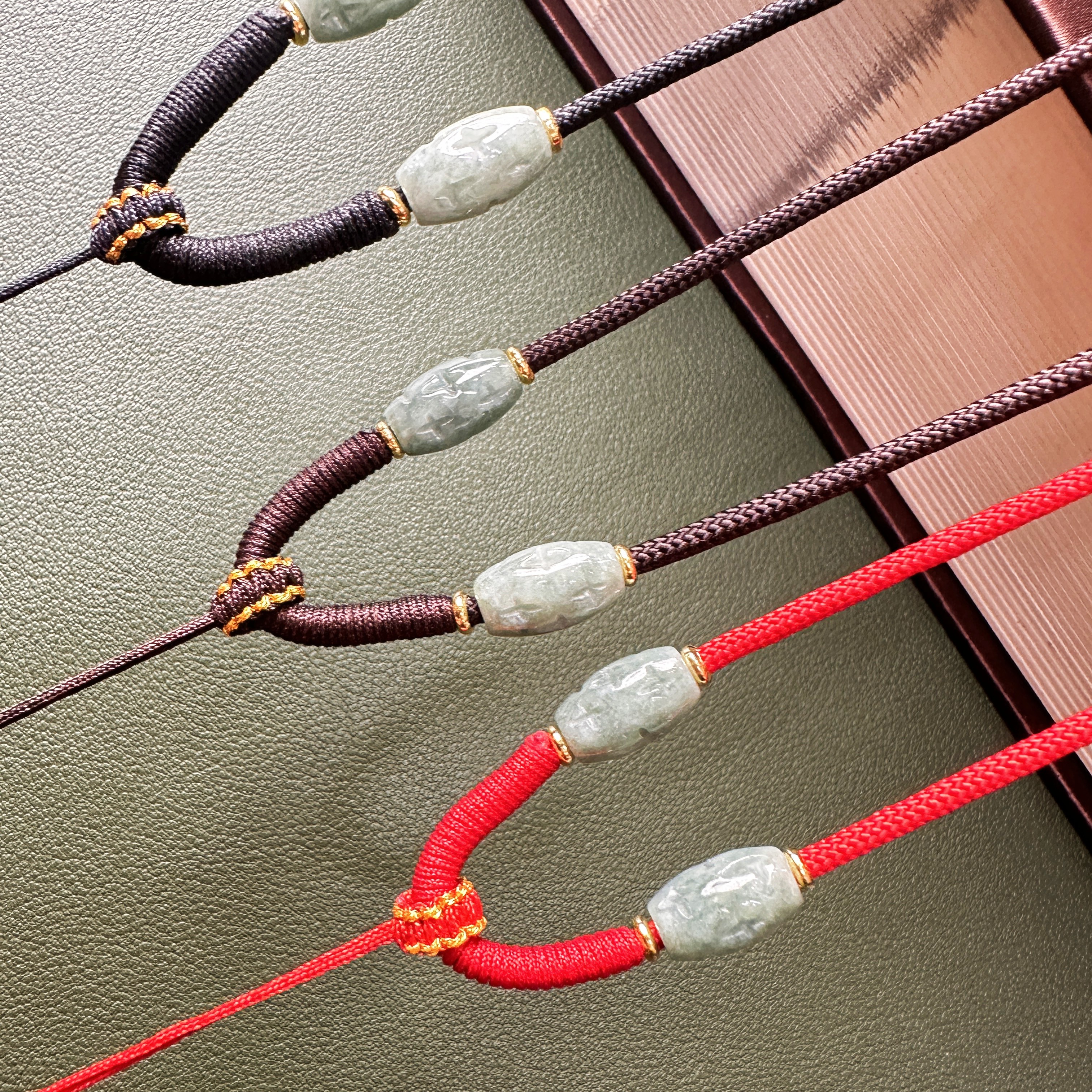 手工编织吊坠挂绳时尚可调节玉玉吊坠玉石上等男玉猪龙项链玉项链