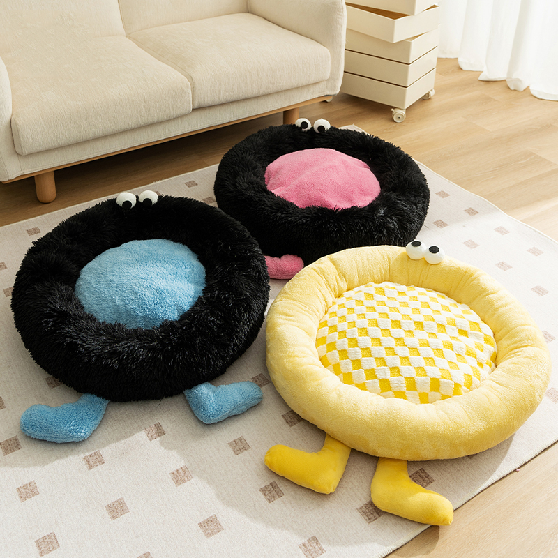 [达人]狗狗毛绒窝精灵煤球狗床小型犬狗狗睡垫冬季保暖猫窝用8567