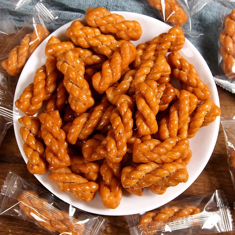 香酥小麻花零食单独包装椒盐红糖手工袋解馋休闲食品饼干好吃整箱
