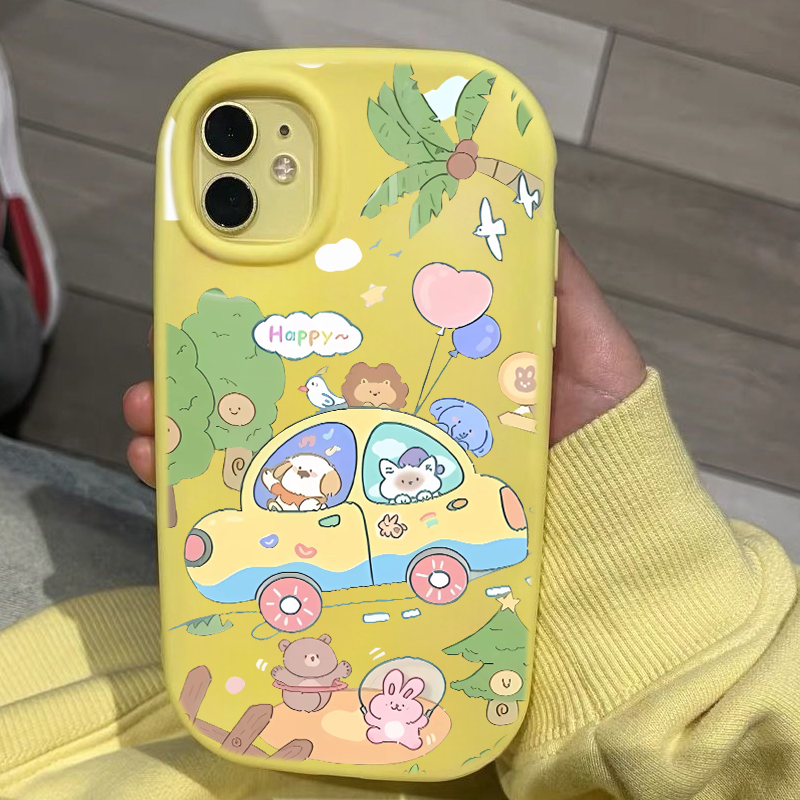 适用苹果个性15iphone14华为vivo小米oppo手机壳卡通全包荣耀软壳