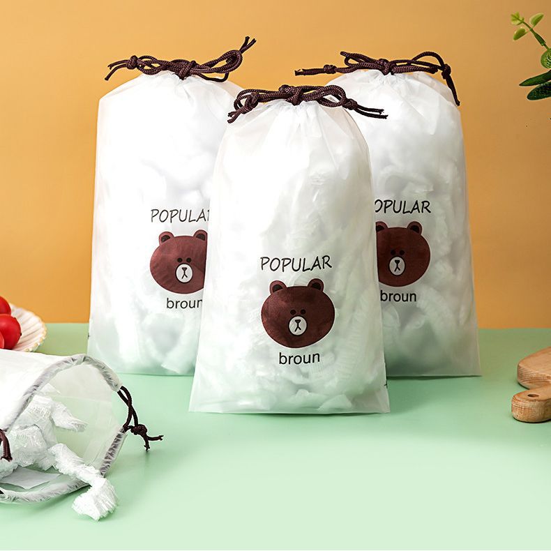 到手保鲜膜一包，100只左右，有问题联系客服