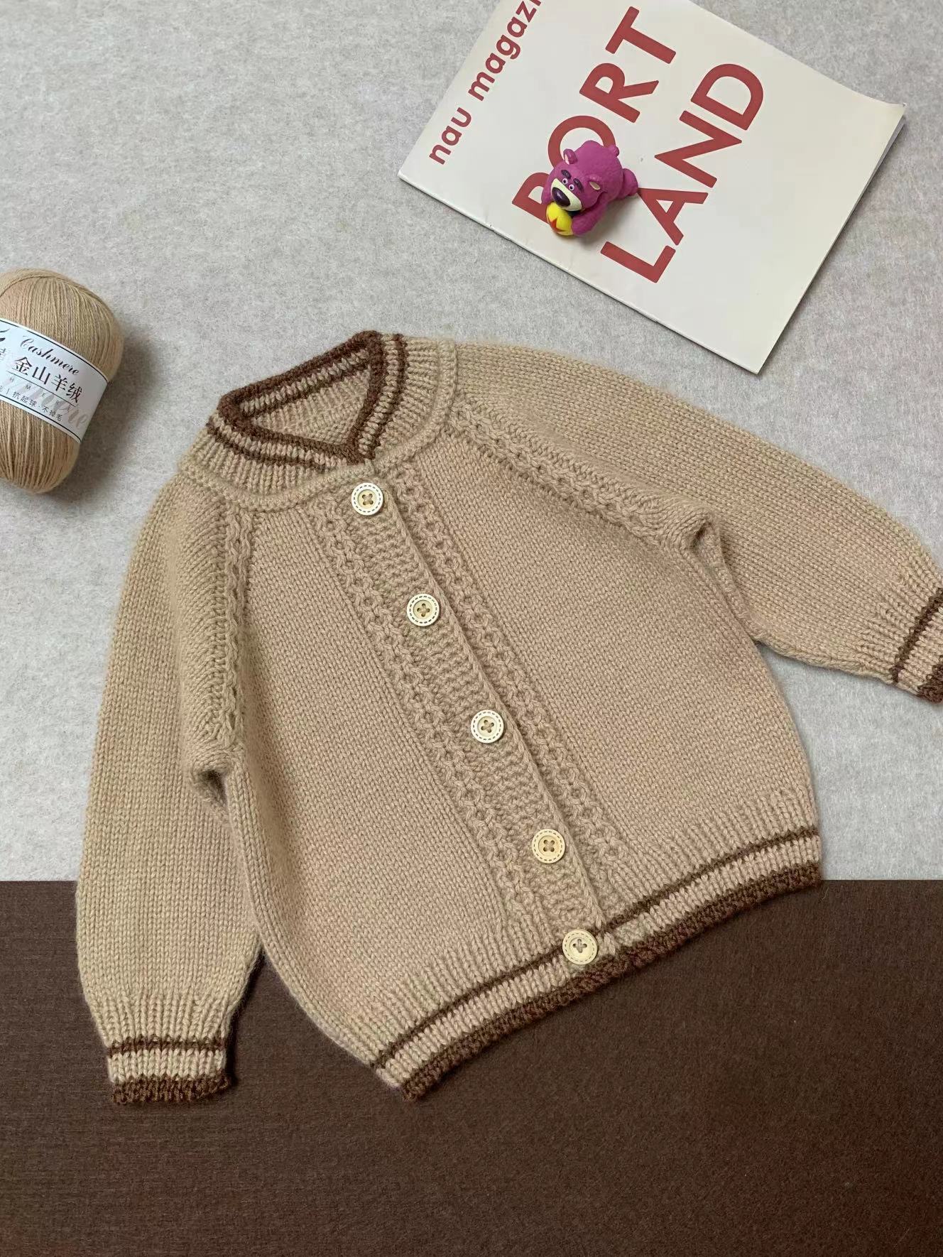 棒球服开衫材料包！（非成品）山羊绒一团一两线团！！