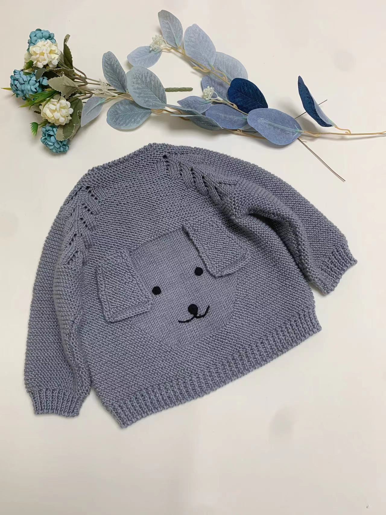 小狗开衫材料包（非成品)一团二两毛线！！