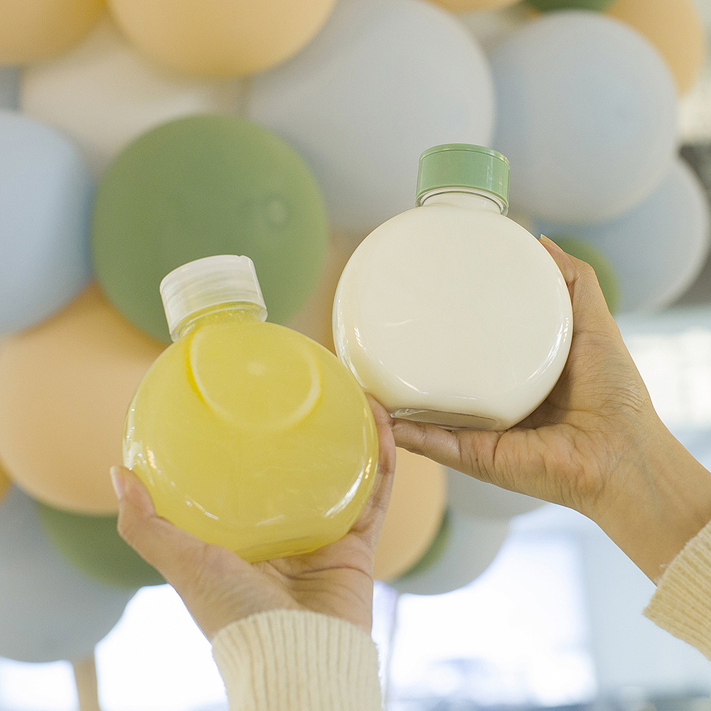 网红自制便携一次性奶茶瓶透明塑料奶茶杯子一次性带盖家用