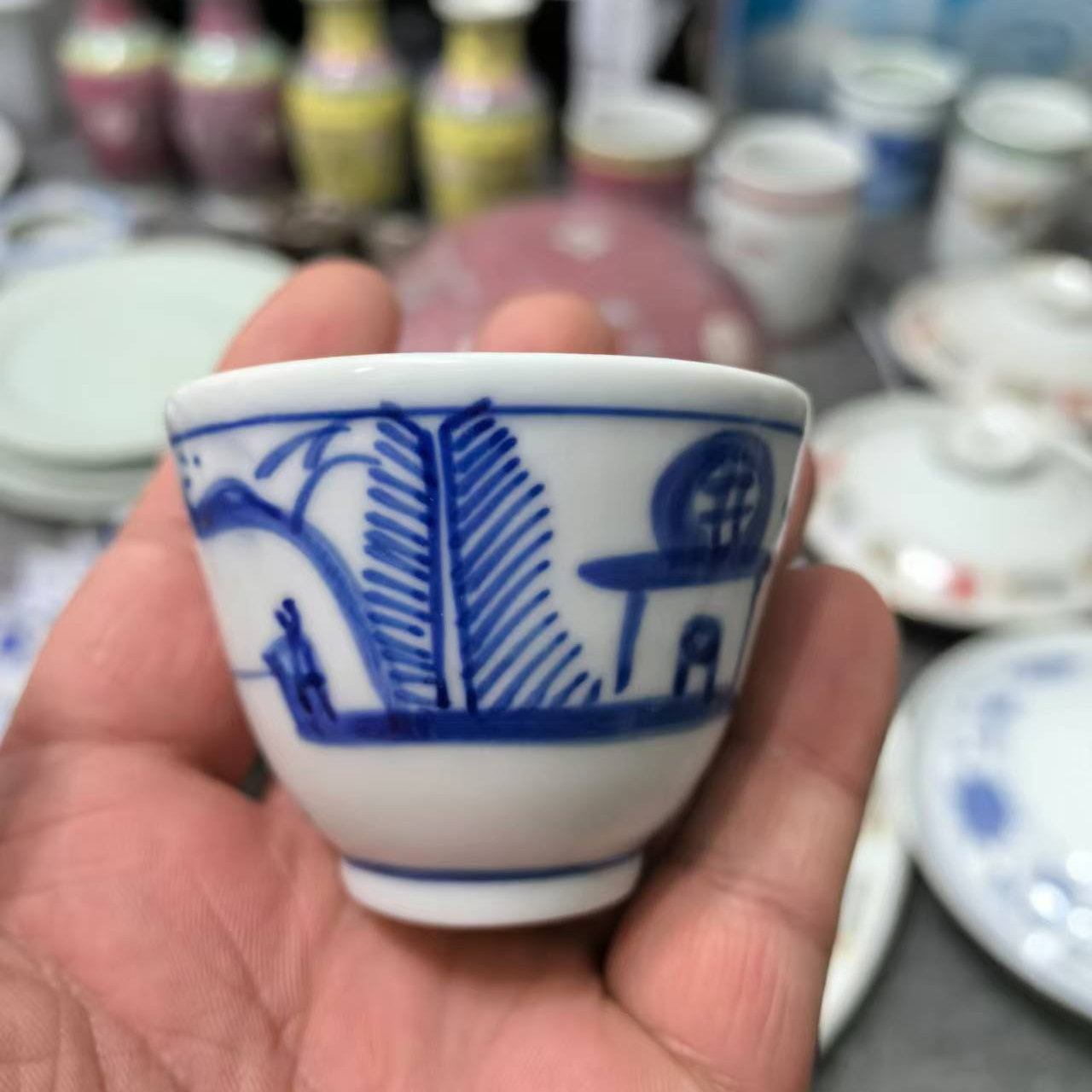 景德镇陶瓷主人杯小容量满量50cc左右