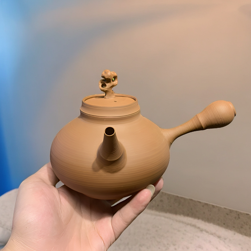 【林于凯•洞庭湖砂铫】工夫茶烧水壶炭炉煮水壶约650 ml泡茶全手工