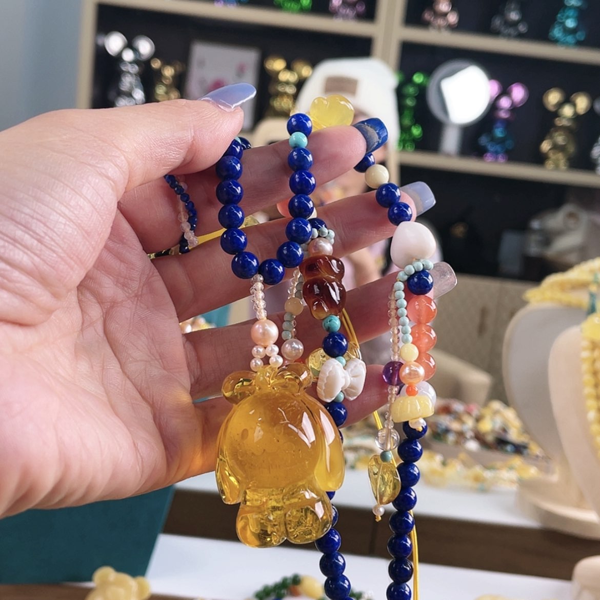 【闪购商品】琥珀颈饰未镶嵌