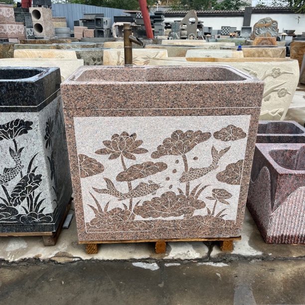 洗衣池洗手盆洗脸盆整石洗菜池石雕水槽庭院摆件