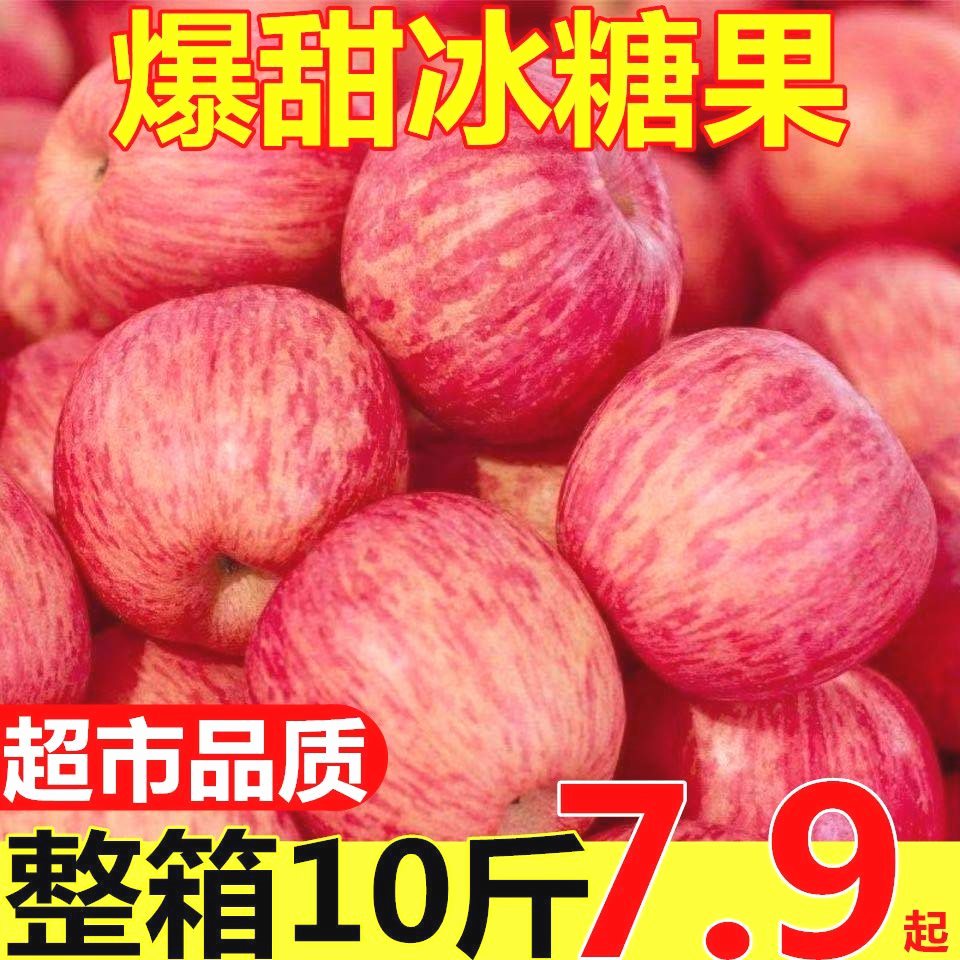【嘉昊】【超脆甜】特级陕西冰糖心红富士丑苹果新鲜水果类当季整