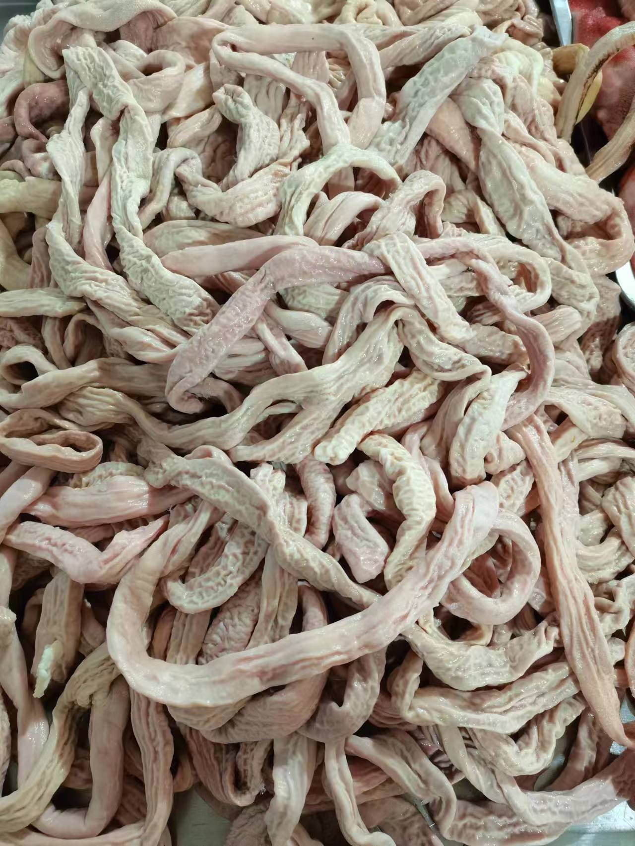 沂蒙山新鲜预煮猪小肠 处理干净 顺丰包邮