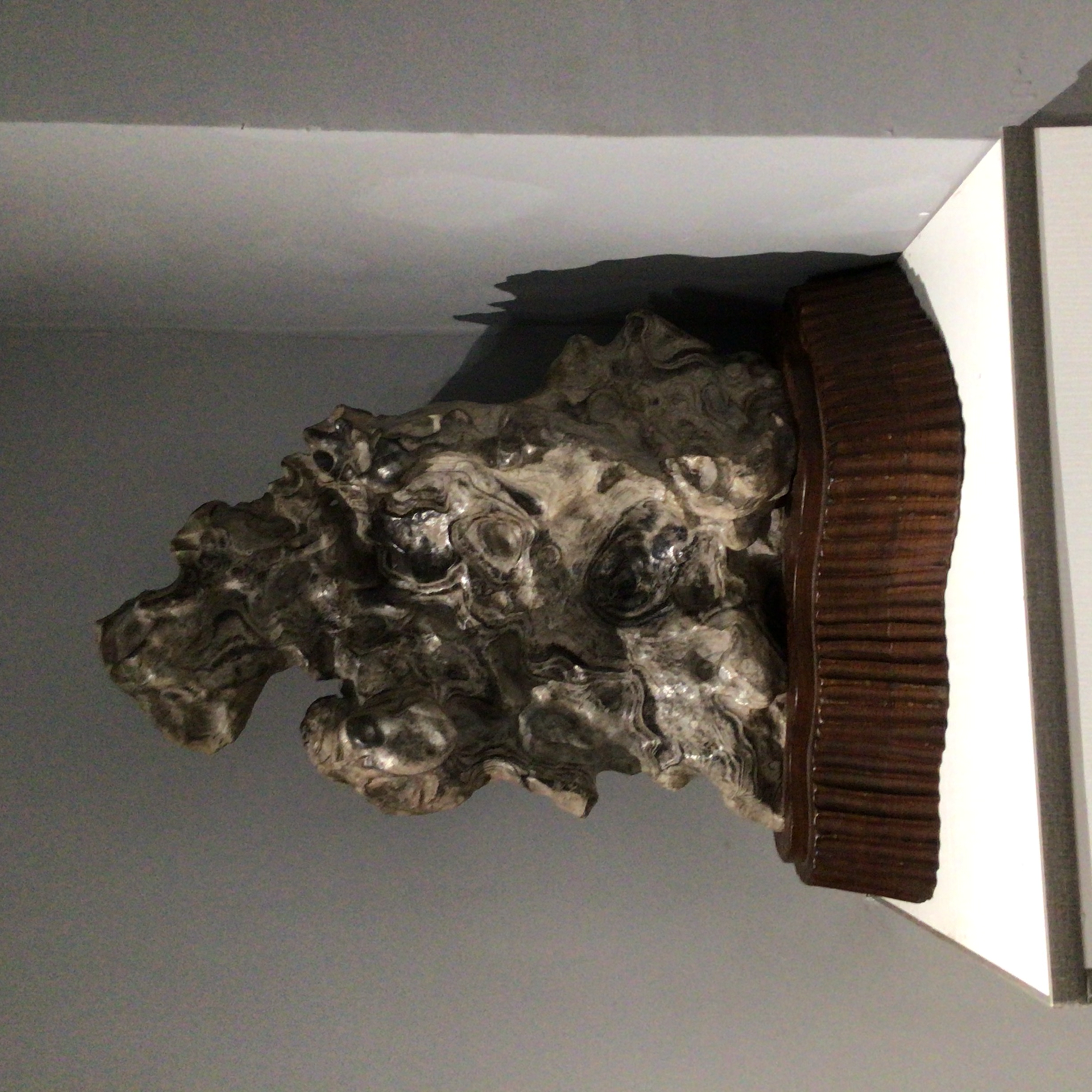 精美奇石手工复古室内书房观音玄关家居摆件