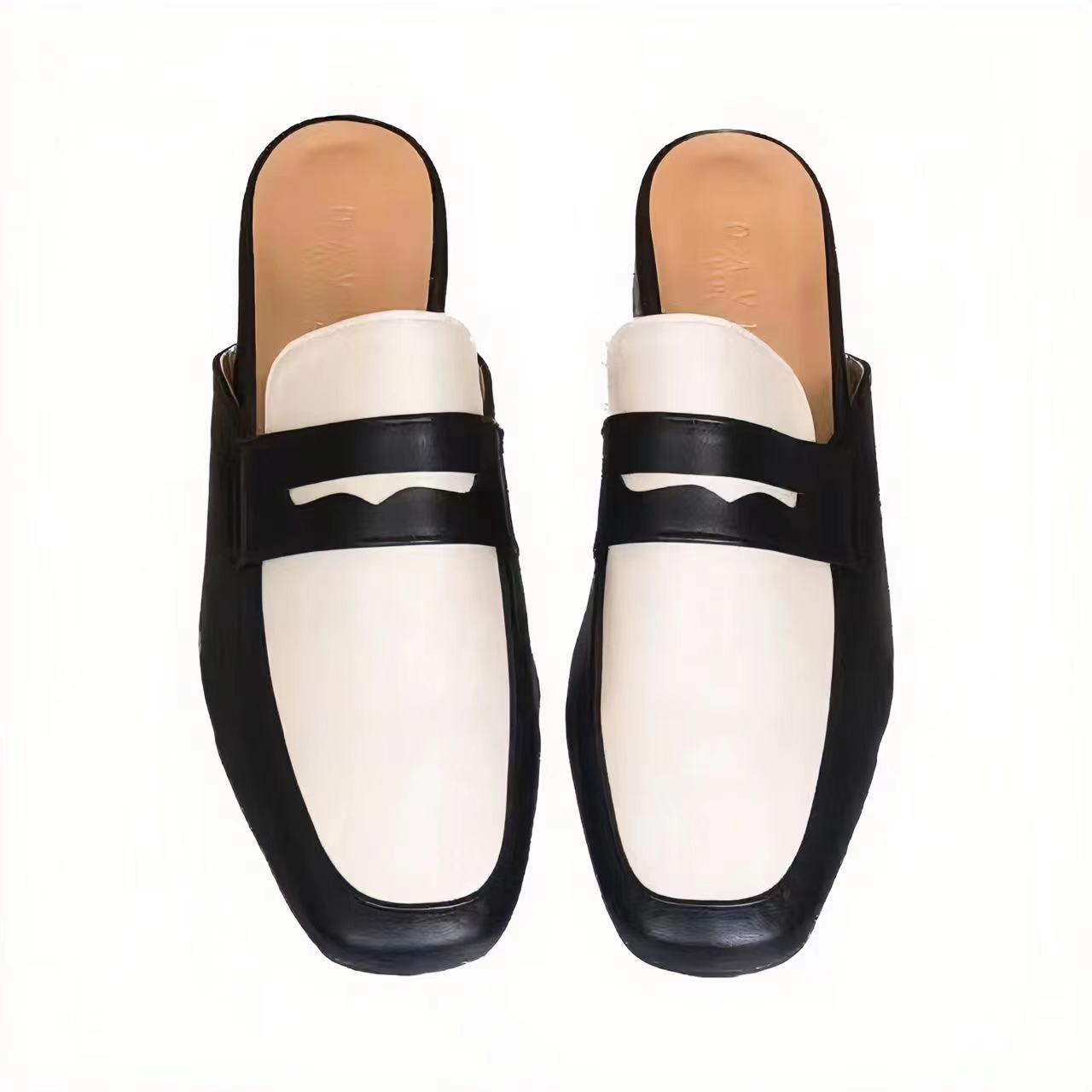 【xineba韩国鞋】2024女士新款包头拖鞋时尚洋气高贵上档次时装潮流