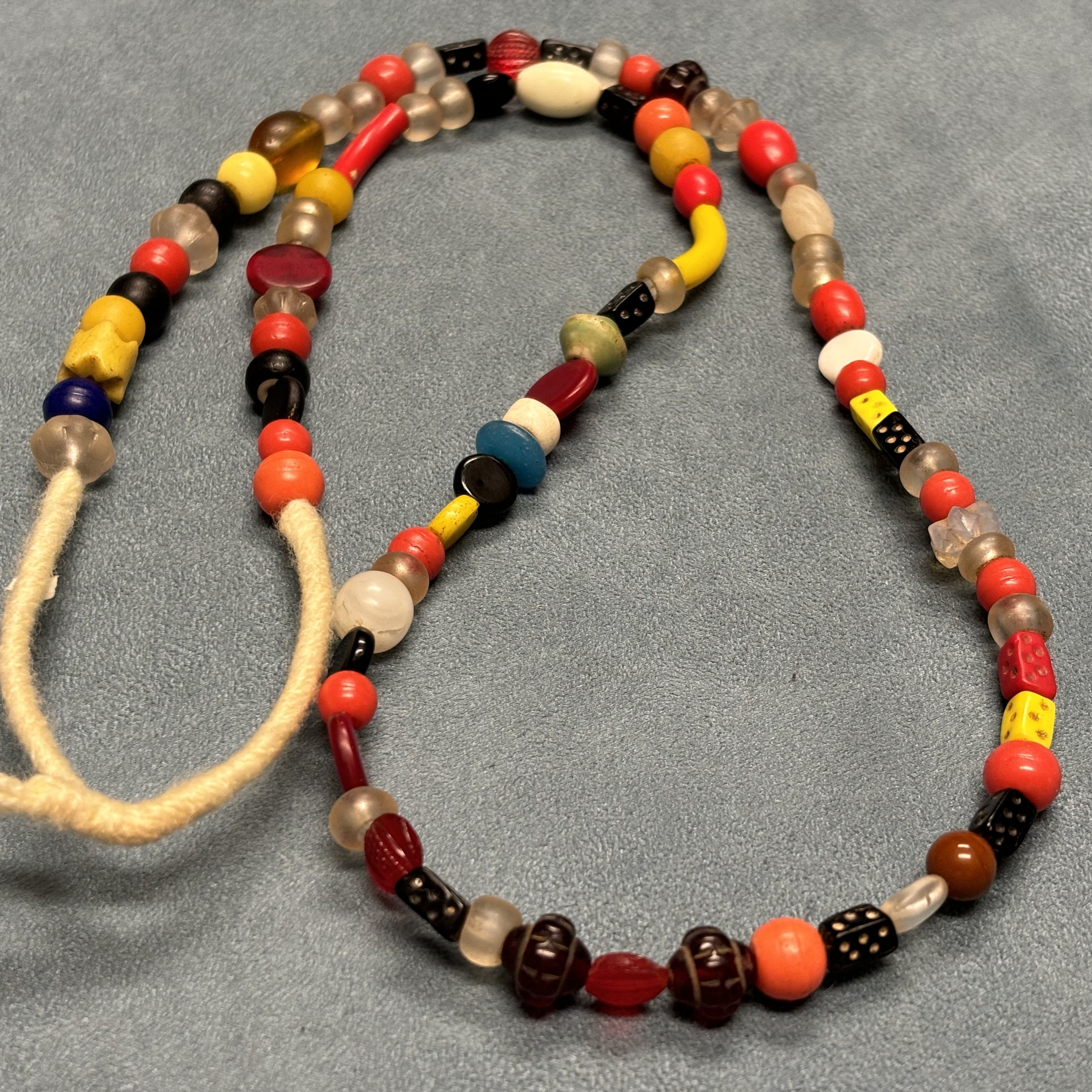 约18～19世纪贸易百年手工琉璃珠(每条细微差异化，多样性发货一条）