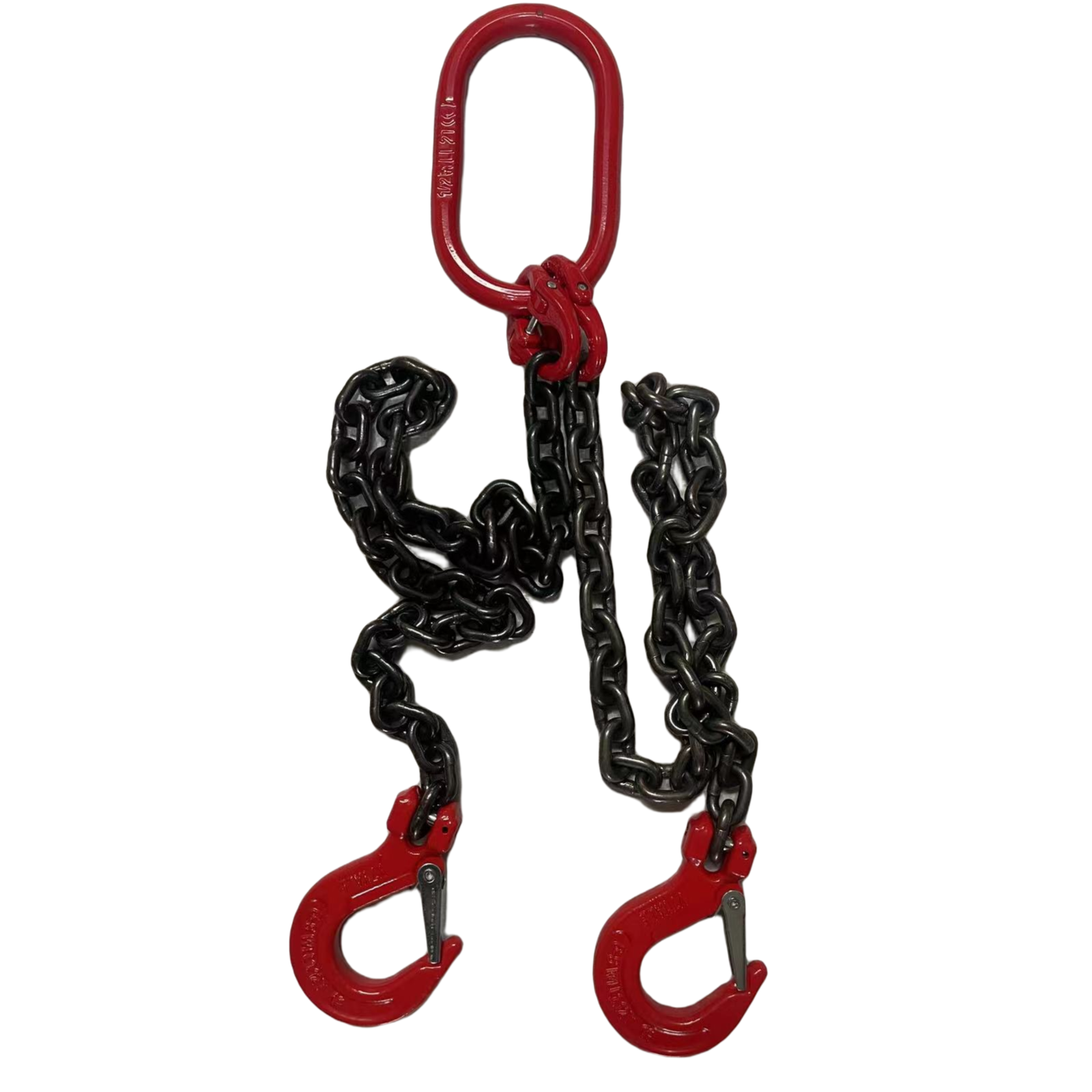 链条吊索具2吨2腿链条60cm长 羊角钩1吨 锰钢材质吊装组合式测量
