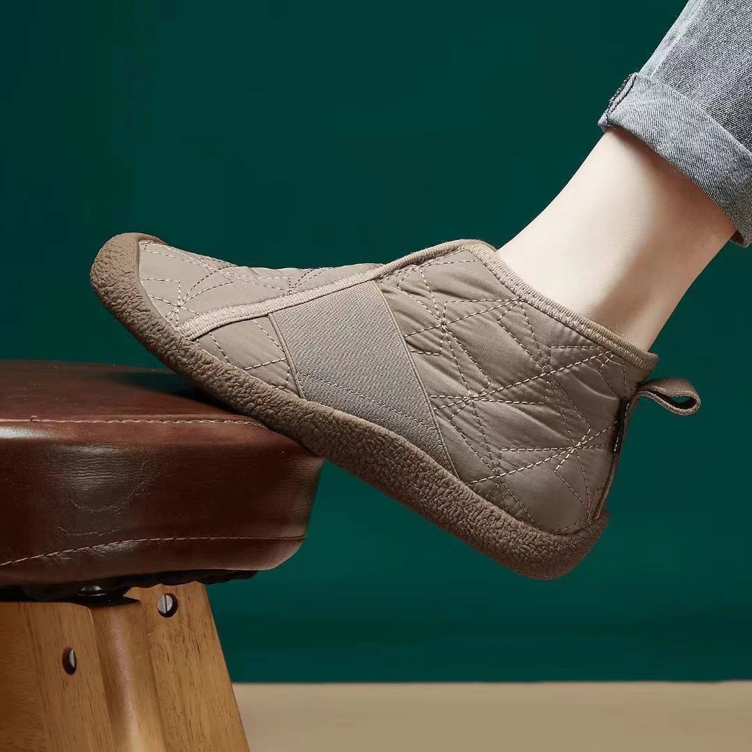 【福利】高帮棉鞋女防滑中老年女士女鞋冬季时尚雪地靴1