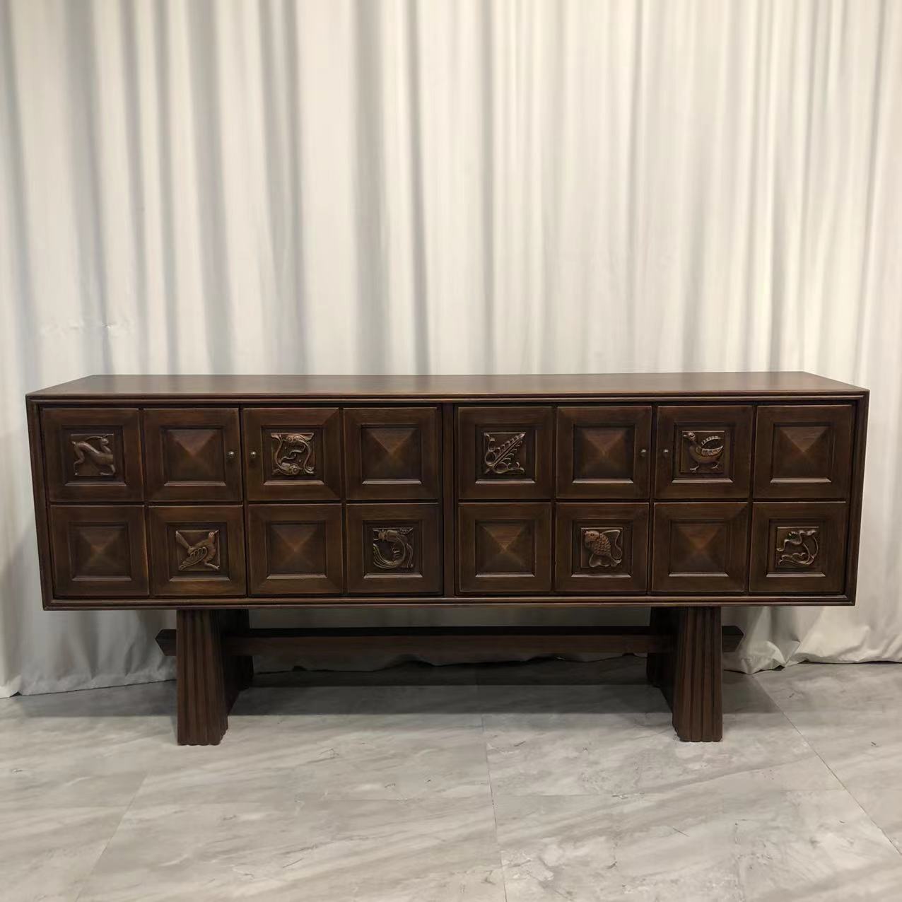 【务美艺术】橡木四门餐边柜（08258）